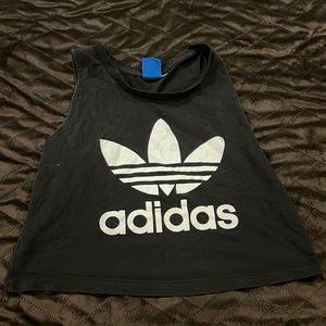 adidas muscle cropped tee
